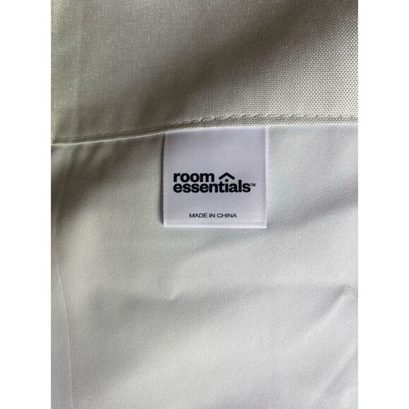 Room Essentials White Blackout Curtain Panel Set - Picture 5 of 7